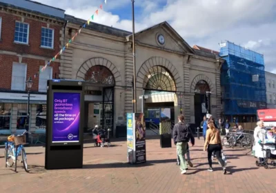 How the new BT Street Hub could look in Market Walk, Salisbury. Picture: Mitie/Wiltshire Council