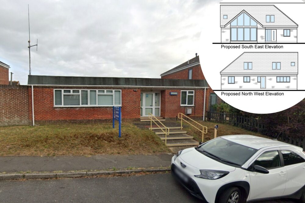 The scheme would see the former Alderbury police station converted into a four-bed home. Pictures: Google/APD/Wiltshire Council