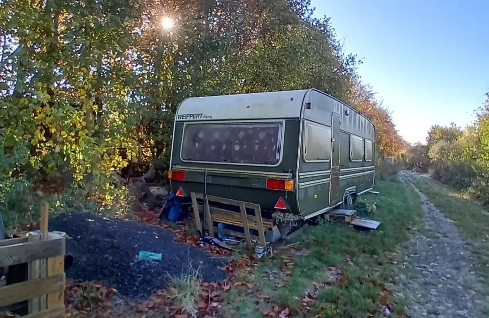 Caravans and more were removed form the site, at Cholderton, near Amesbury. Pictures: Wiltshire Council