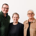 Left to right- Jonathan Gapper and Helen Gapper, Owner of Home Instead Salisbury and Romsey, and Liz Sillah, registered manager