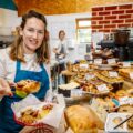 Louisa Pinkham with just some of the produce at Stable & Wick Picture: Wiltshire Rural Hubs Stable & Wick