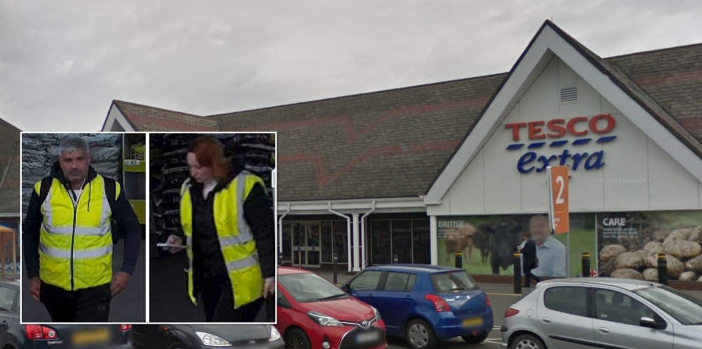 Police want to speak to the two people pictured Pictures: Google/Salisbury Police