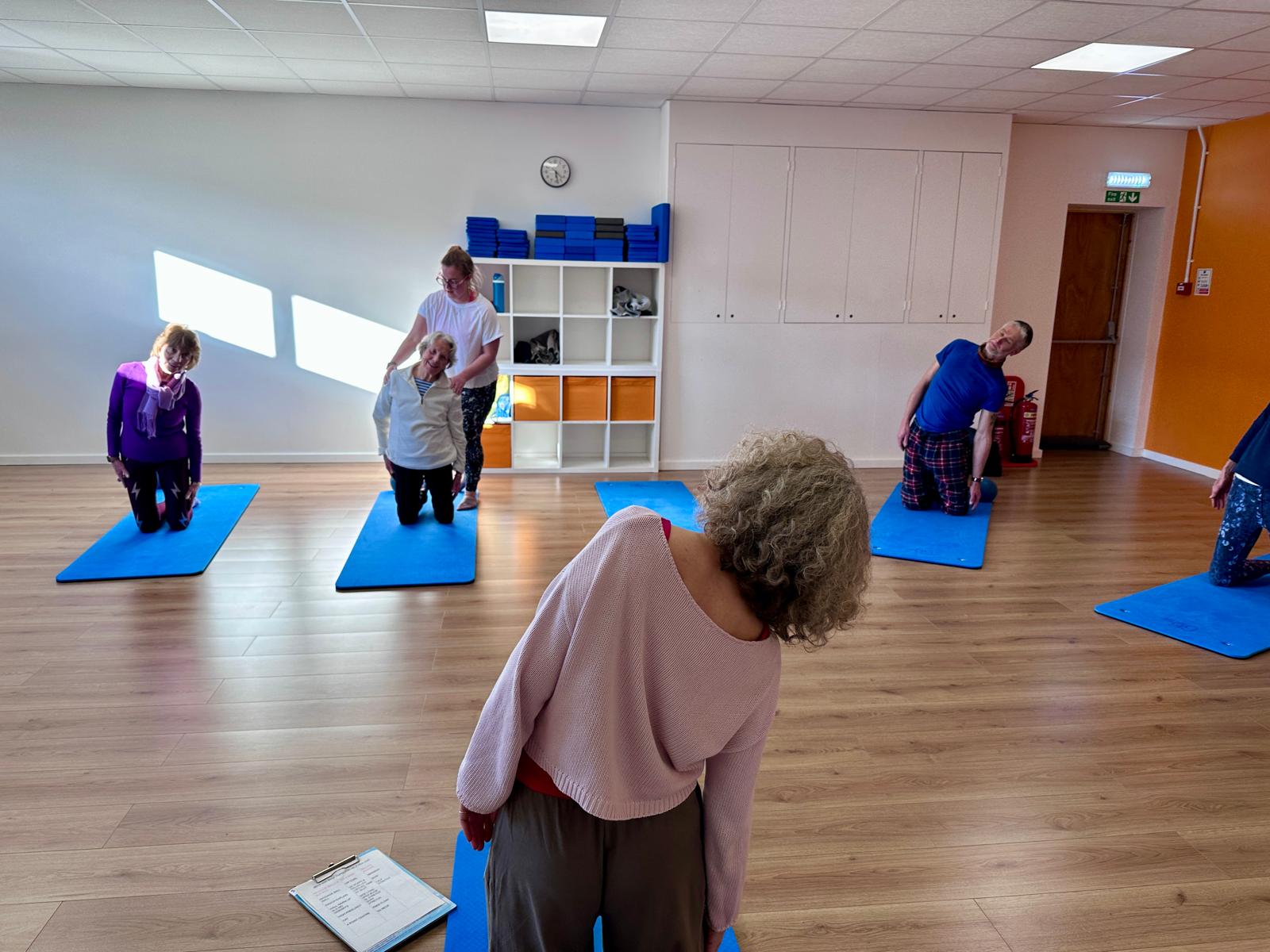 The day was filled with exercises and classes for people of all abilities