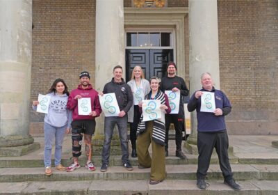 Left to right: Suzanne Wilson, Sherwin Uban, James Babb, Karlene Jammeh (engagement and partnership lead south at Wiltshire Council), Sarah Gregson, Robin Imeson, and Jonathan the Jester Picture: Salisbury City Council