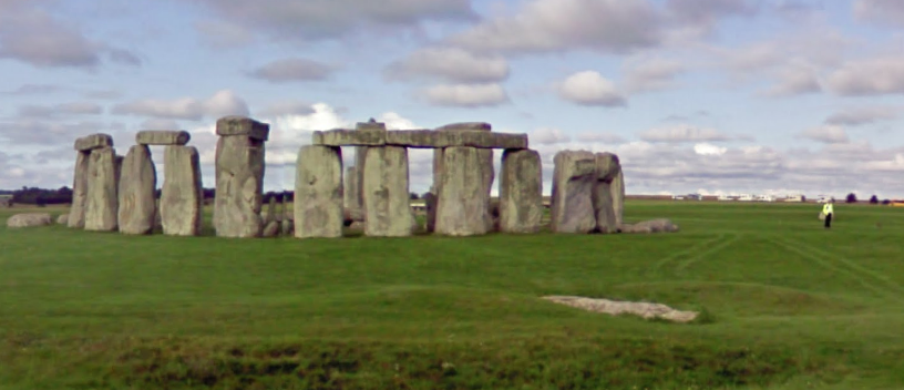Stonehenge – with vehicles seen parked on The Drove Picture: Google