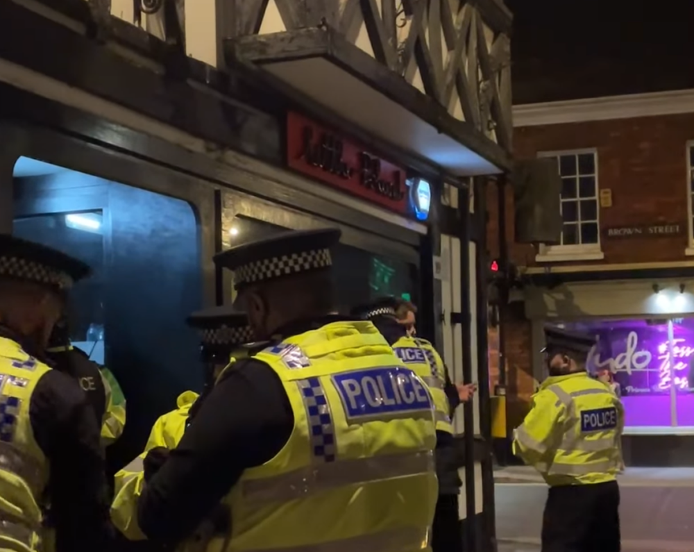 Police were out in force in Salisbury last Friday (March 14) Picture: Wiltshire Police