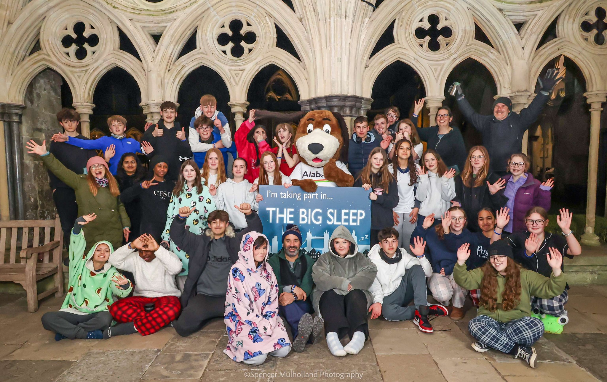 Almost £10,000 was raised at this year's The Big Sleep at Salisbury Cathedral Picture: Spencer Mulholland Photography/Alabaré