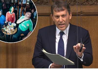 John Glen speaking in parliament Pictures: Parliament TV/Kneecap