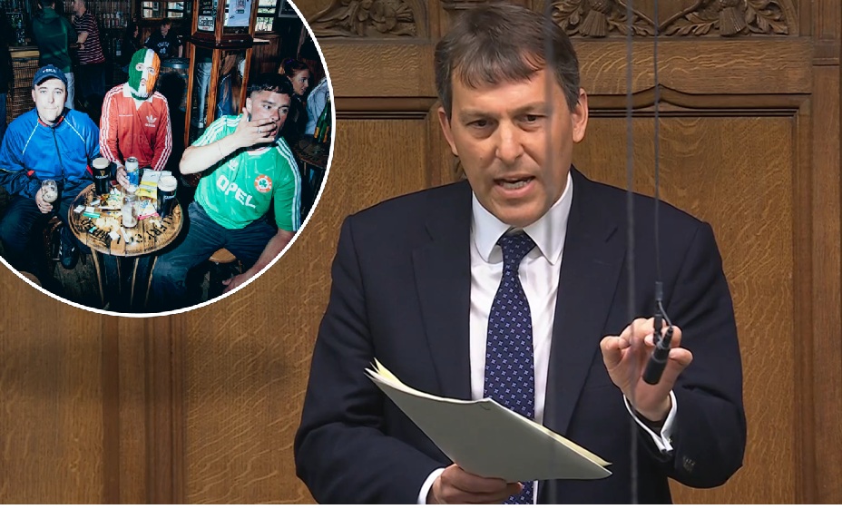 John Glen speaking in parliament Pictures: Parliament TV/Kneecap