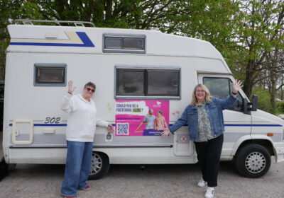 Sarah and Sue will be bringing Sue's motorhome to Salisbury Picture: Step By Step Fostering