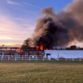 The cause of the fire is being investigated Picture: GoSkyDive