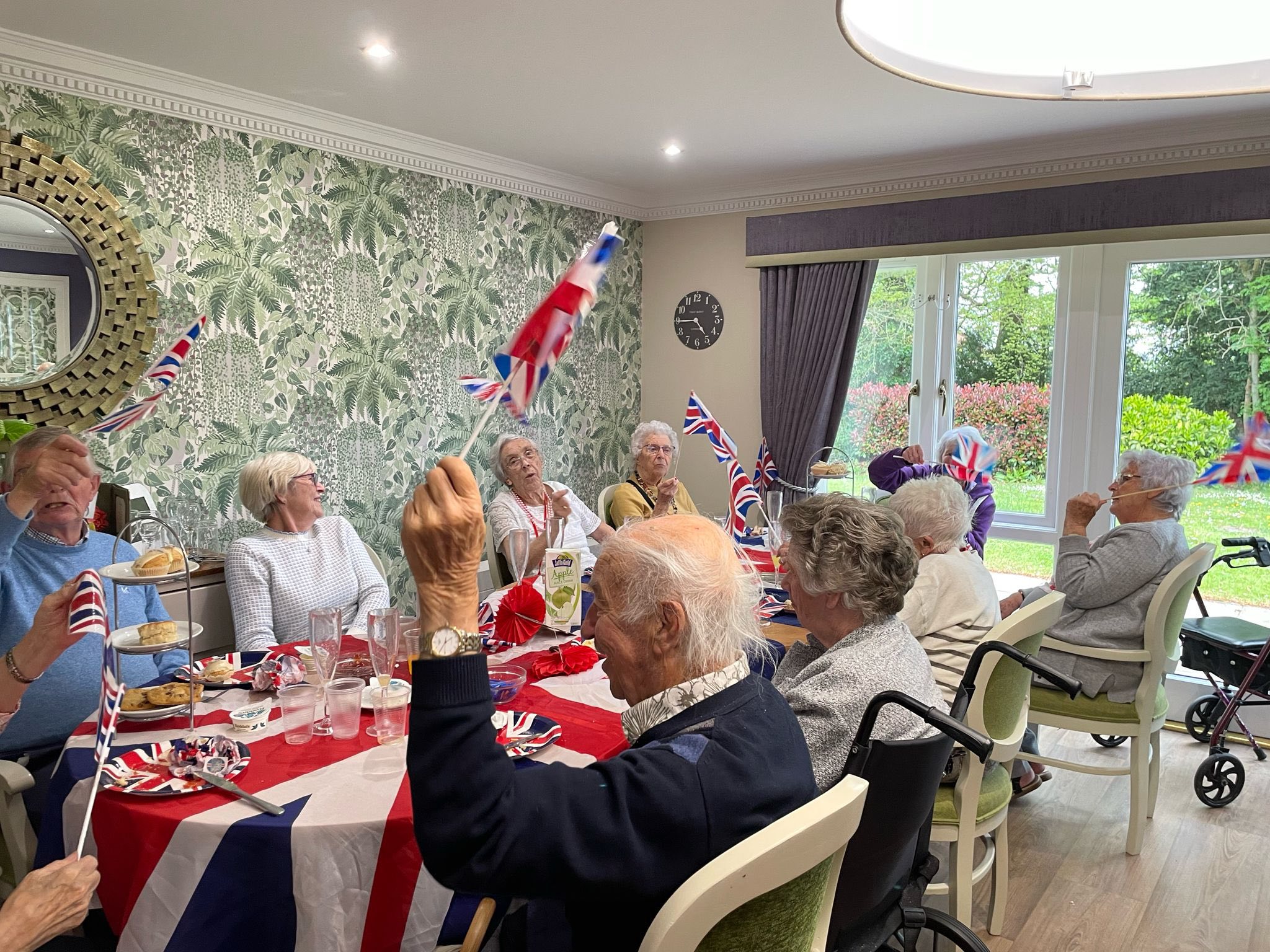 Residents singing along to wartime songs Picture: Cedars