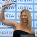 Gemma Heath with the HEFMA award Picture: Salisbury NHS Foundation Trust