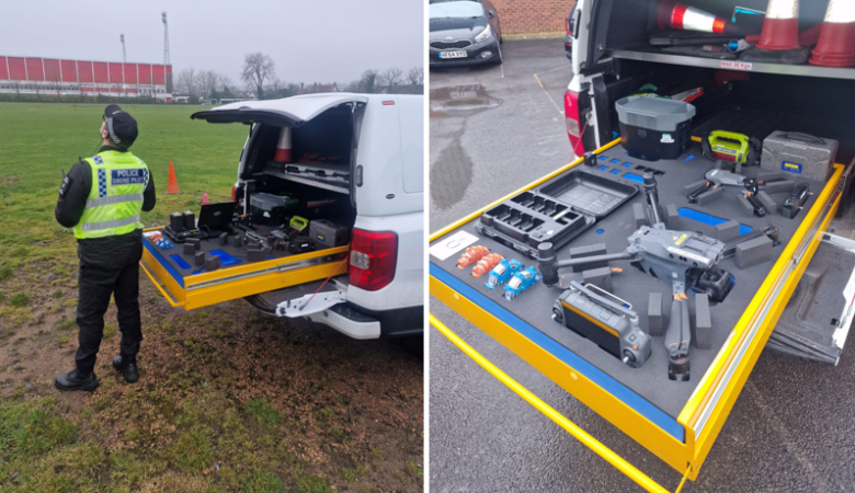The GWP foam tray being used by Wiltshire Police’s UAV team Picture: GWP
