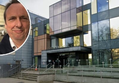 Wiltshire Council's Lib Dem leader Ian Thorn (inset) is encouraging a collaborative approach Pictures: Google/Ian Thorn/X