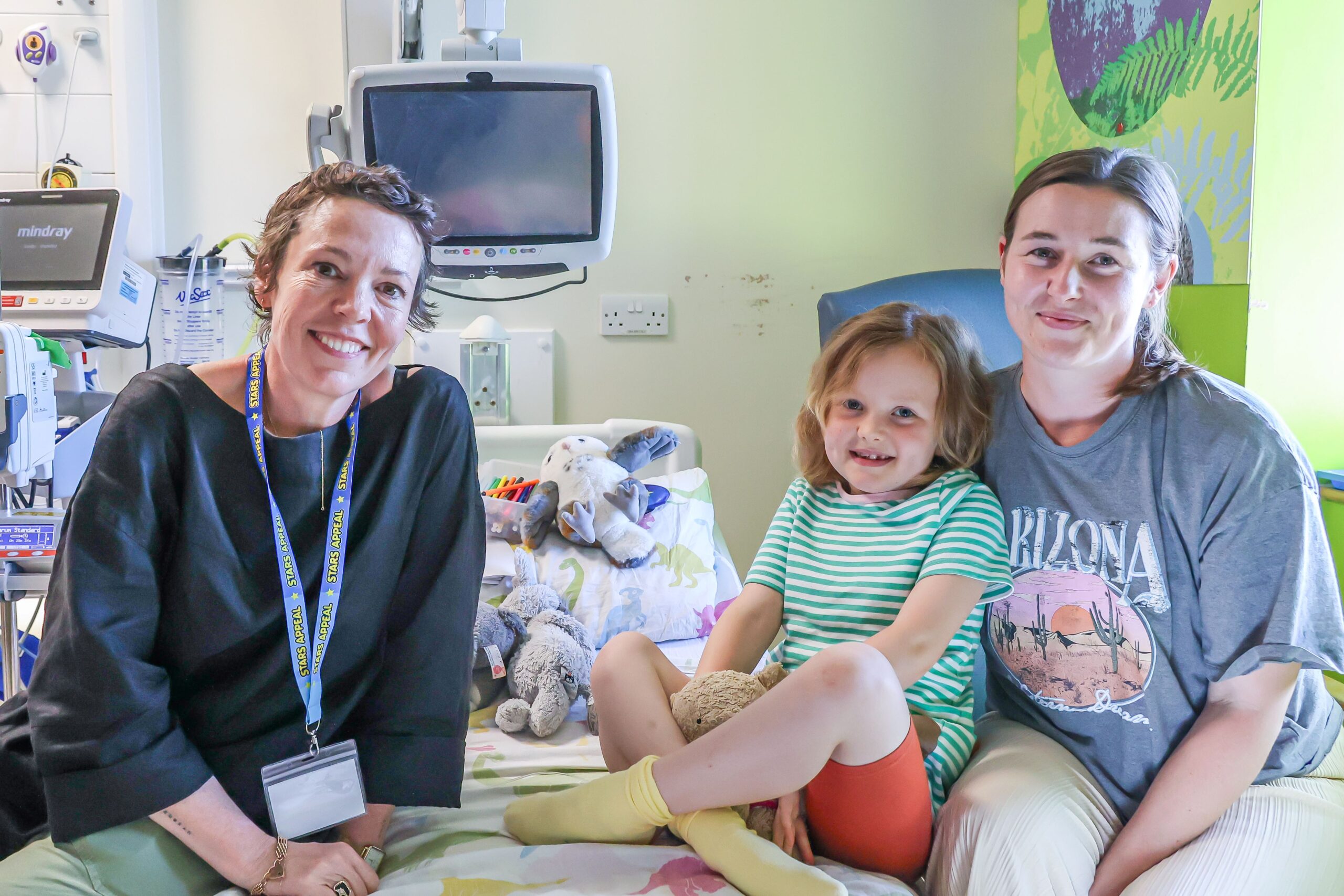 Olivia with Lola Patton and her mum Chloe Picture: Spencer Mulholland 