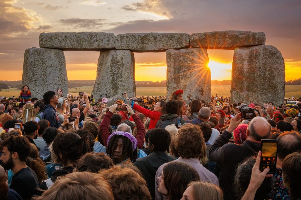 25,000 people attended Stonehenge for the summer solstice this year Picture: English Heritage