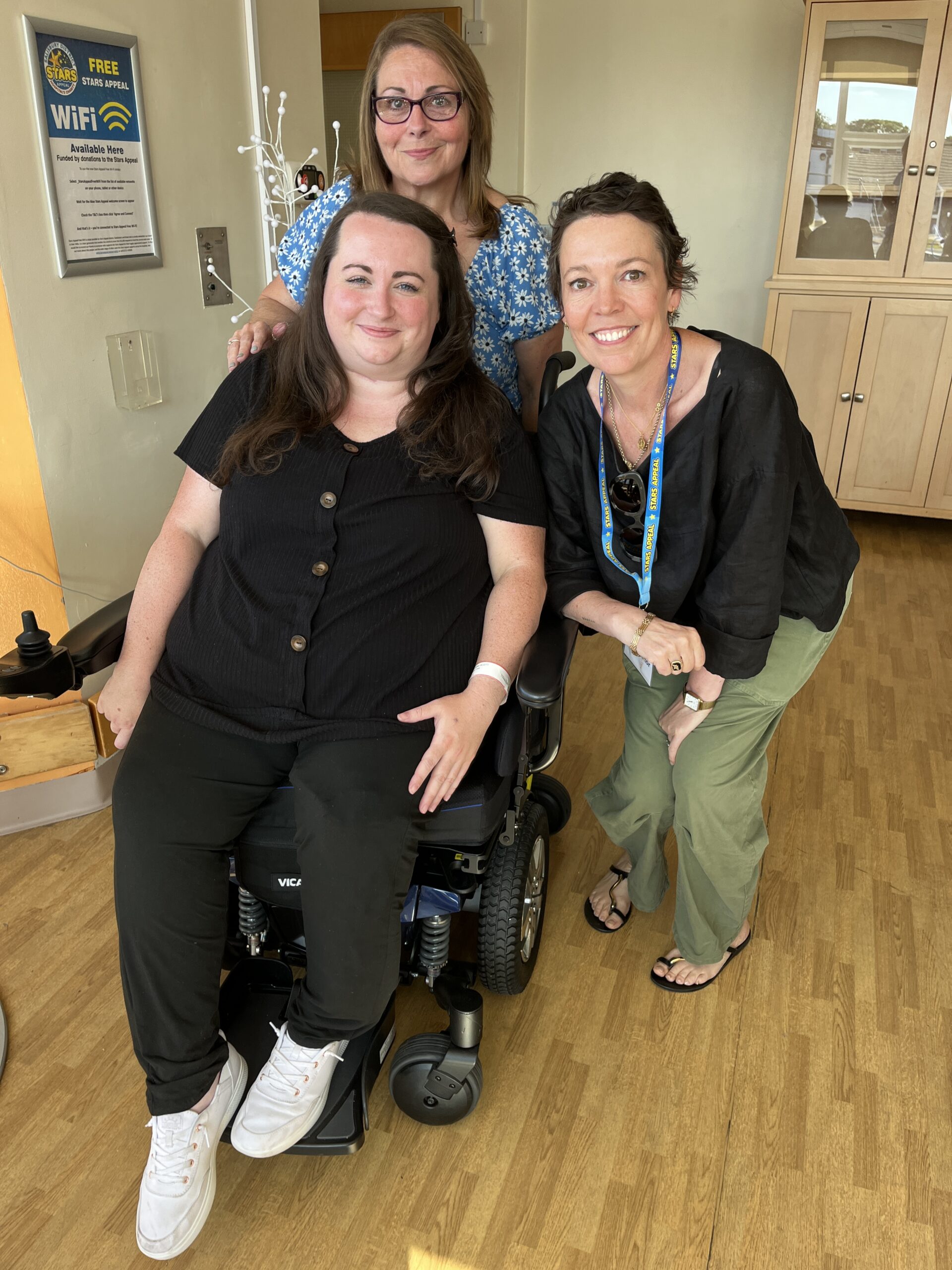 Emma Scott and her mum Tina meeting Olivia Colman Picture: Spencer Mulholland