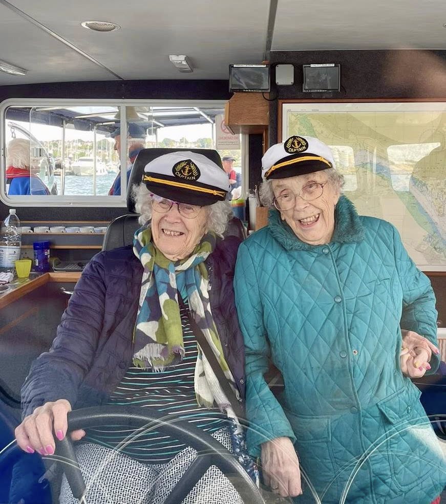 Resident Joan Coundley was allowed to be the skipper Picture: Barchester Healthcare