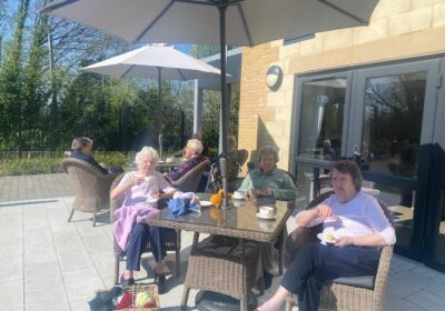 Residents enjoying the warmer weather Picture: Wilton Place
