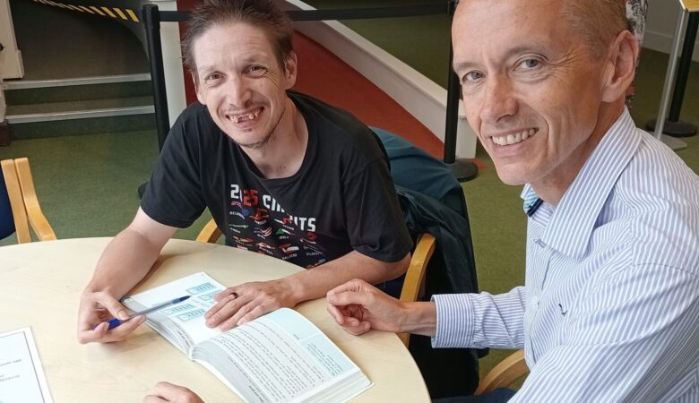 Jamie has now graduated the Read Easy course Picture: South and East Wiltshire Read Easy