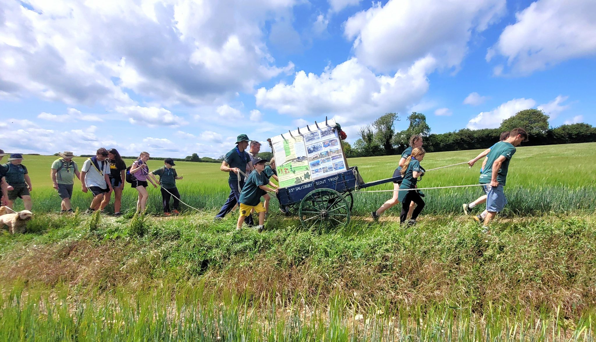 The trek cart on route Picture: Paddy McCormack