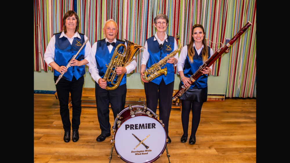 The fab four founding members Picture: Durrington Walls Wind Band