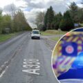 The car crashed into an unmarked police vehicle on the A338 near Tidworth cemetery Picture: Google