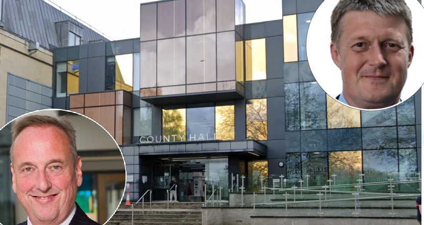 Left, the current Lib Dem leader of Wiltshire Council Ian Thorn and previous Conservative leader of the council Richard Clewer, right Pictures: Wiltshire Council/Google