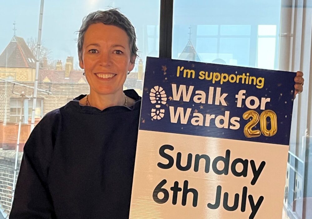 Olivia Colman and is calling for people to support this year's Walk for Wards Picture: Stars Appeal