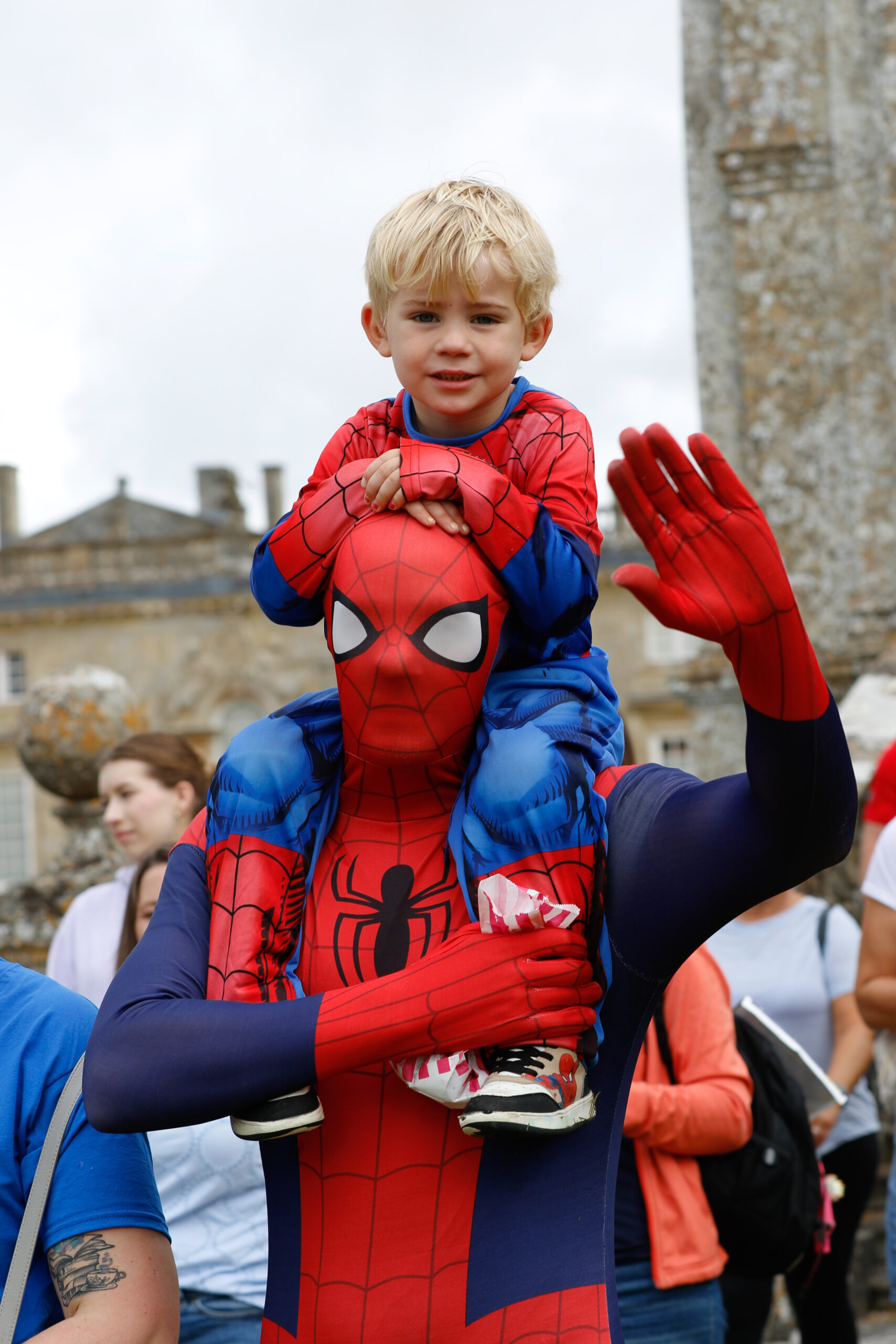 Super costumes at walk for wards Picture: Simon Ward