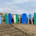 The young people enjoyed surfing in Gran Canaria Picture: Alabaré