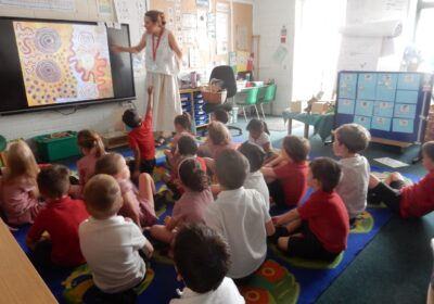 Children engrossed in the workshop Picture: The Arts Society Salisbury