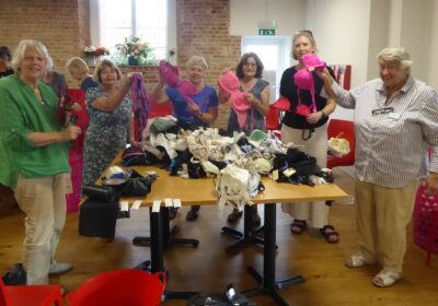 Volunteers working hard to organise the collection Picture: Salisbury Soroptimists