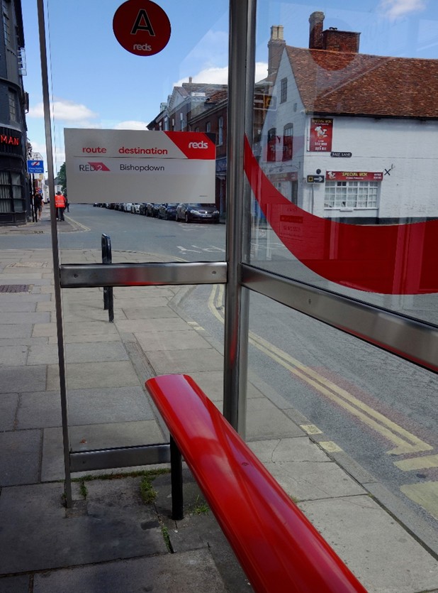 The Endless Street bus stop Picture: Lesley Waller