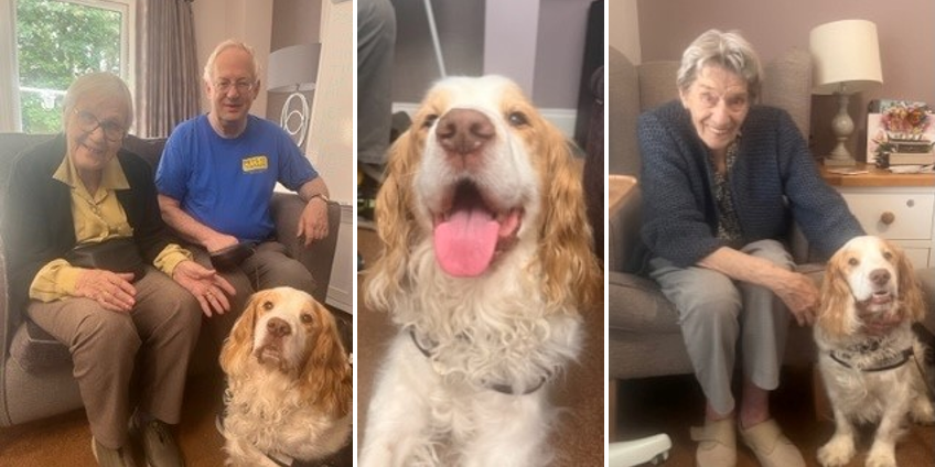 The cheery chappy brought lots of smiles to residents Pictures: Wilton Place Care Home