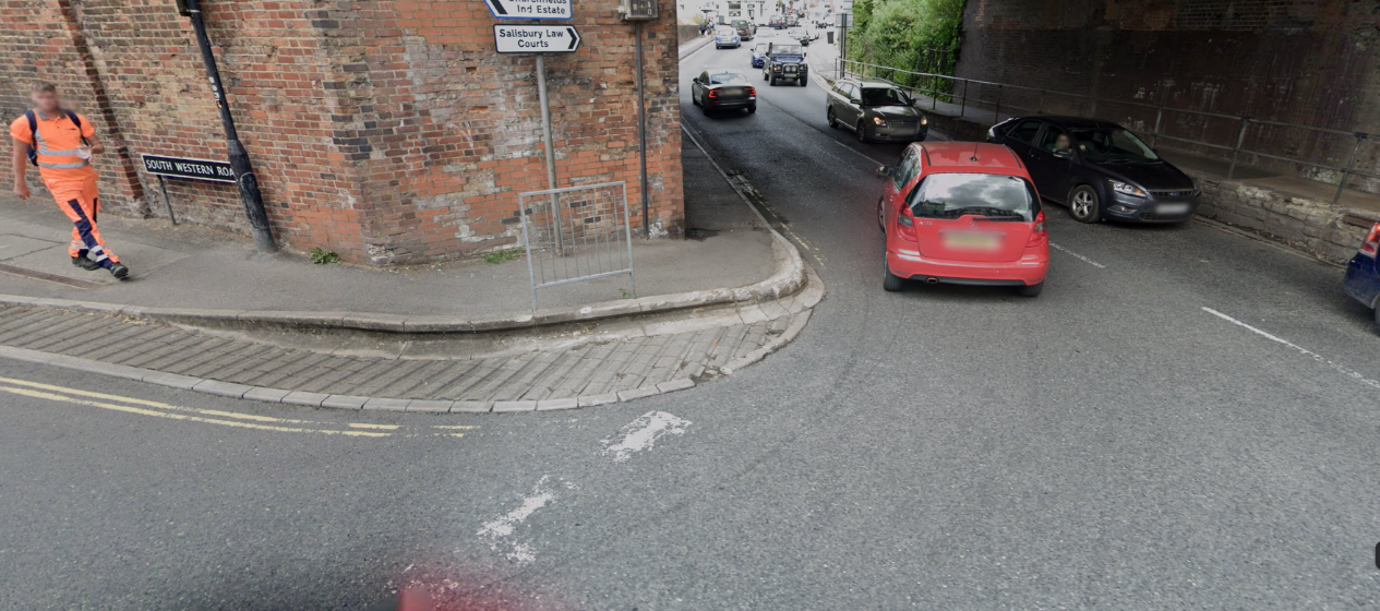 What the kerb looked like before the changes Picture: Google