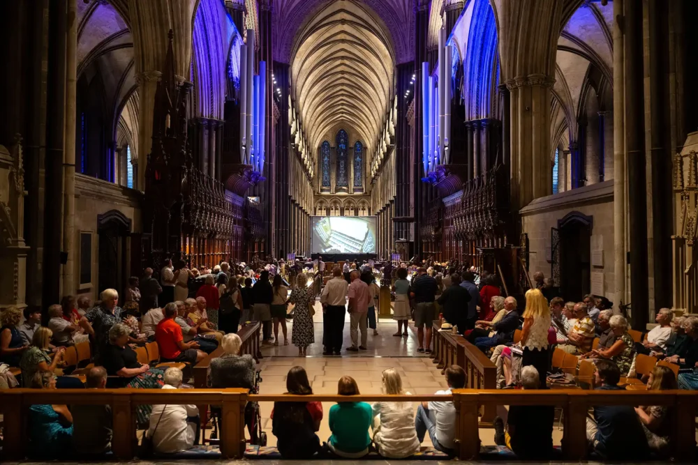 The Organ Prom at Salisbury Cathedral. Picture: Finnbarr Webster