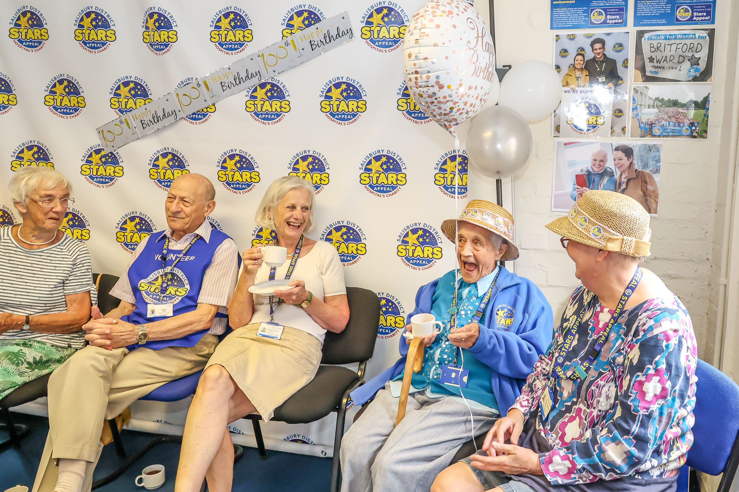 Sybil's 100th birthday celebrations at the Stars Appeal Picture: Spencer Mulholland 
