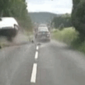 The moment Henriques crashed into a car while trying to evade police Picture: Wiltshire Police