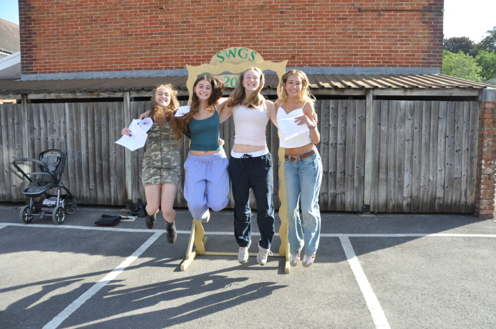 SWGS students Brooke, Lauren, Jess and Juliet Picture: SWGS