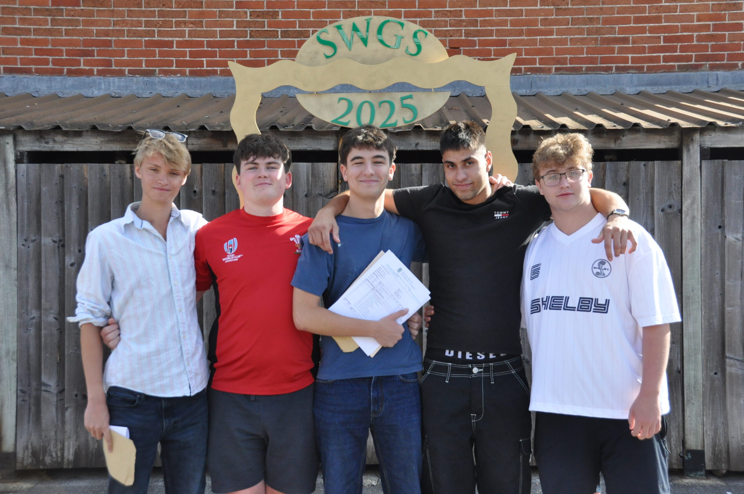 Marley, Kieran, Elliott, Diego and Ryan Picture: SWGS