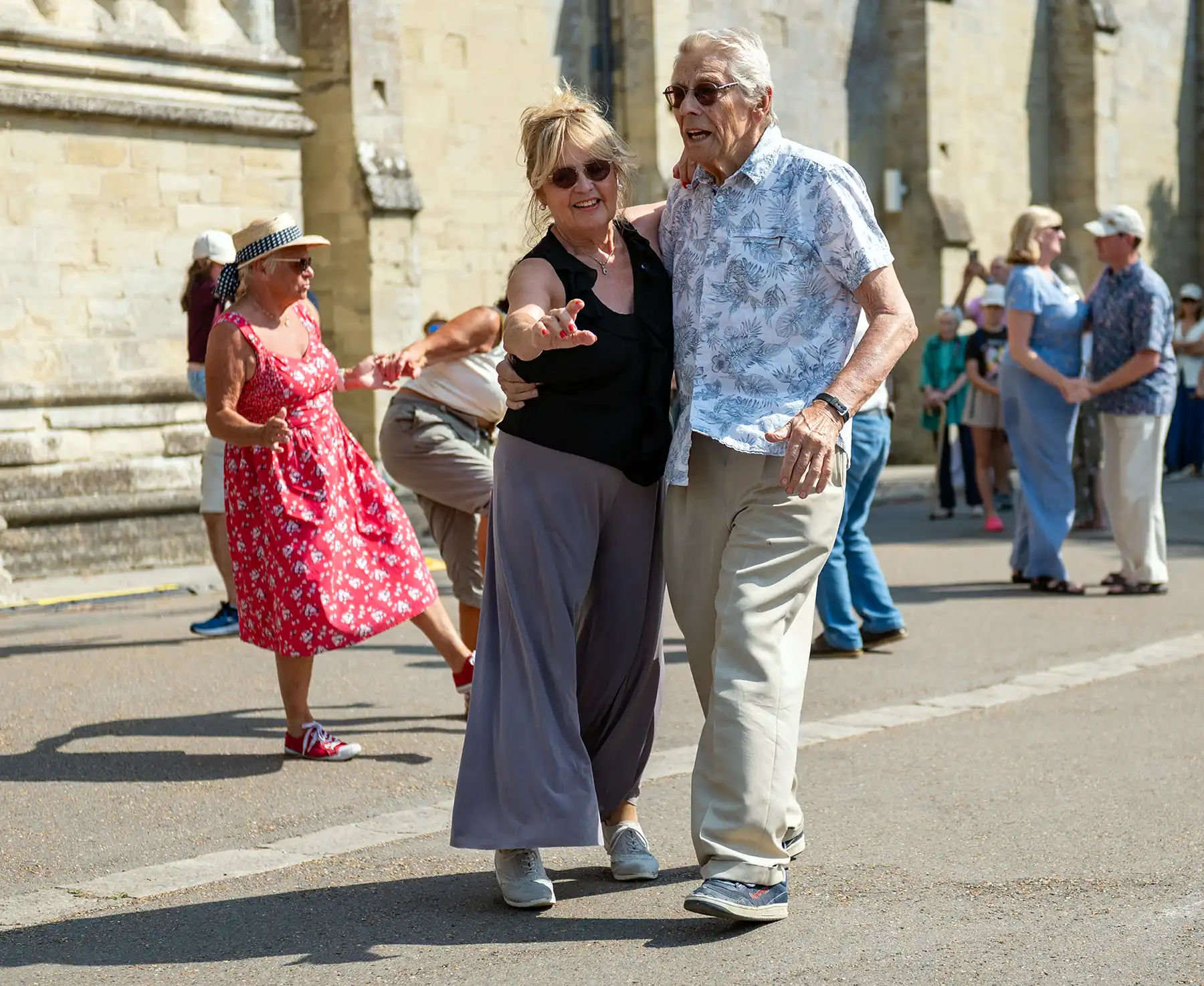 Swing Unlimited performed a free concert in Cathedral Close. Picture: Martin Cook