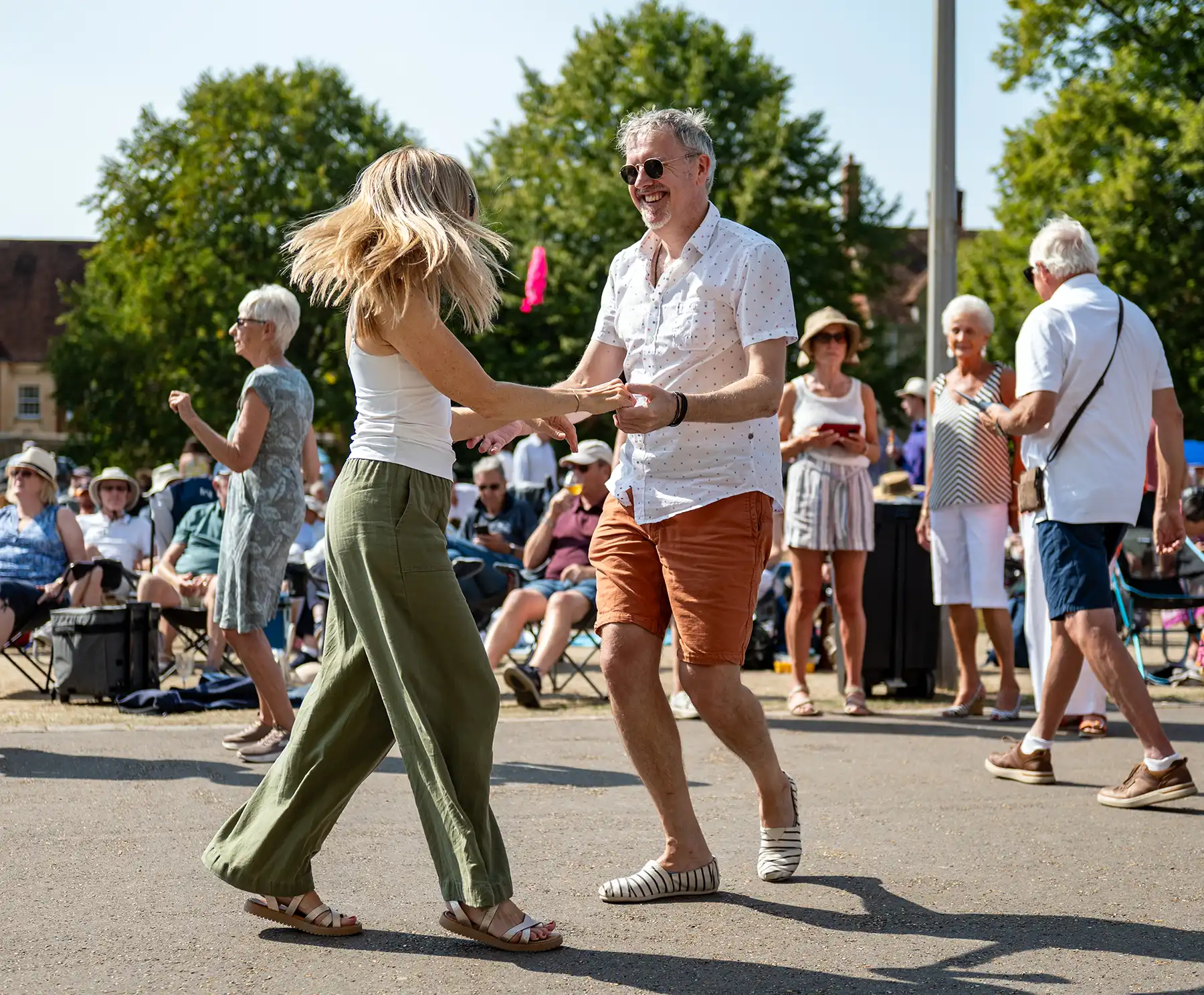Swing Unlimited performed a free concert in Cathedral Close. Picture: Martin Cook