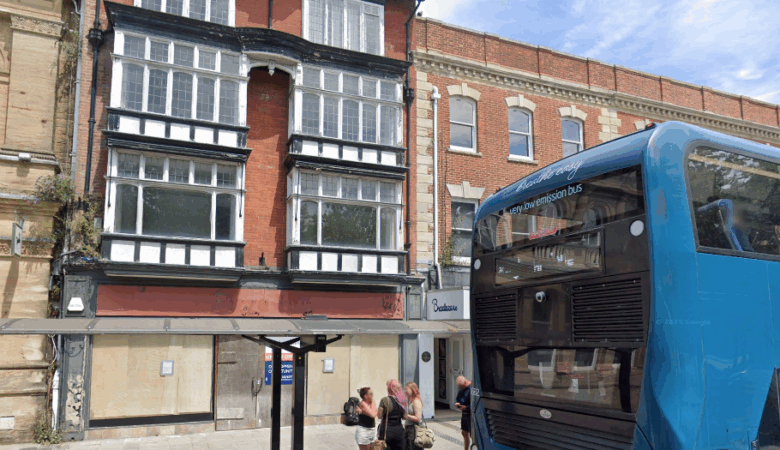 The former Pizza Hut site on Blue Boar Row which has been empty since 2020 Picture: PWA Planning/Amber Taverns