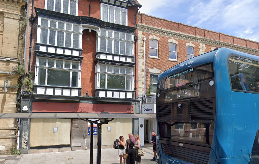 The former Pizza Hut site on Blue Boar Row which has been empty since 2020 Picture: PWA Planning/Amber Taverns