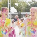 Hundreds of people took part in the colour dash Picture: Alabaré