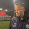 Manager Brian Dutton speaking about the result Picture: Salisbury FC