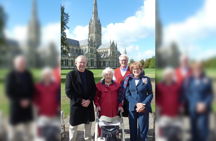 Lord Lieutenant of Wiltshire Dame Sarah Troughton, Deputy Lieutenant Lord Margadale, Phyll Babb and Gordon Pardy of STFH Picture: STFH