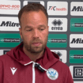 Manager Brian Dutton in an interview with Salisbury FC following the loss Picture: Salisbury FC